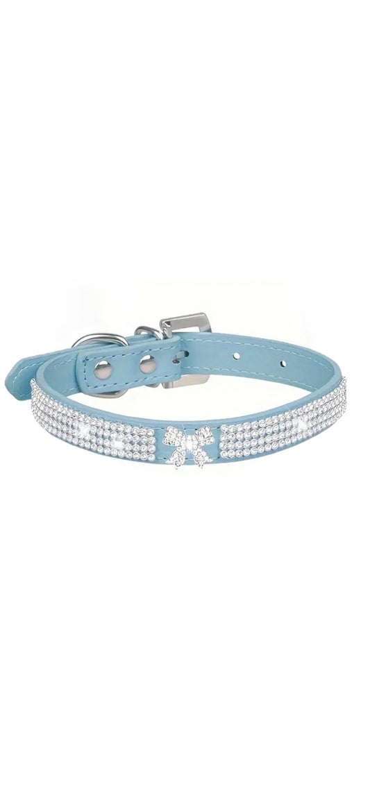 Dolly Blue Diamanté Collar