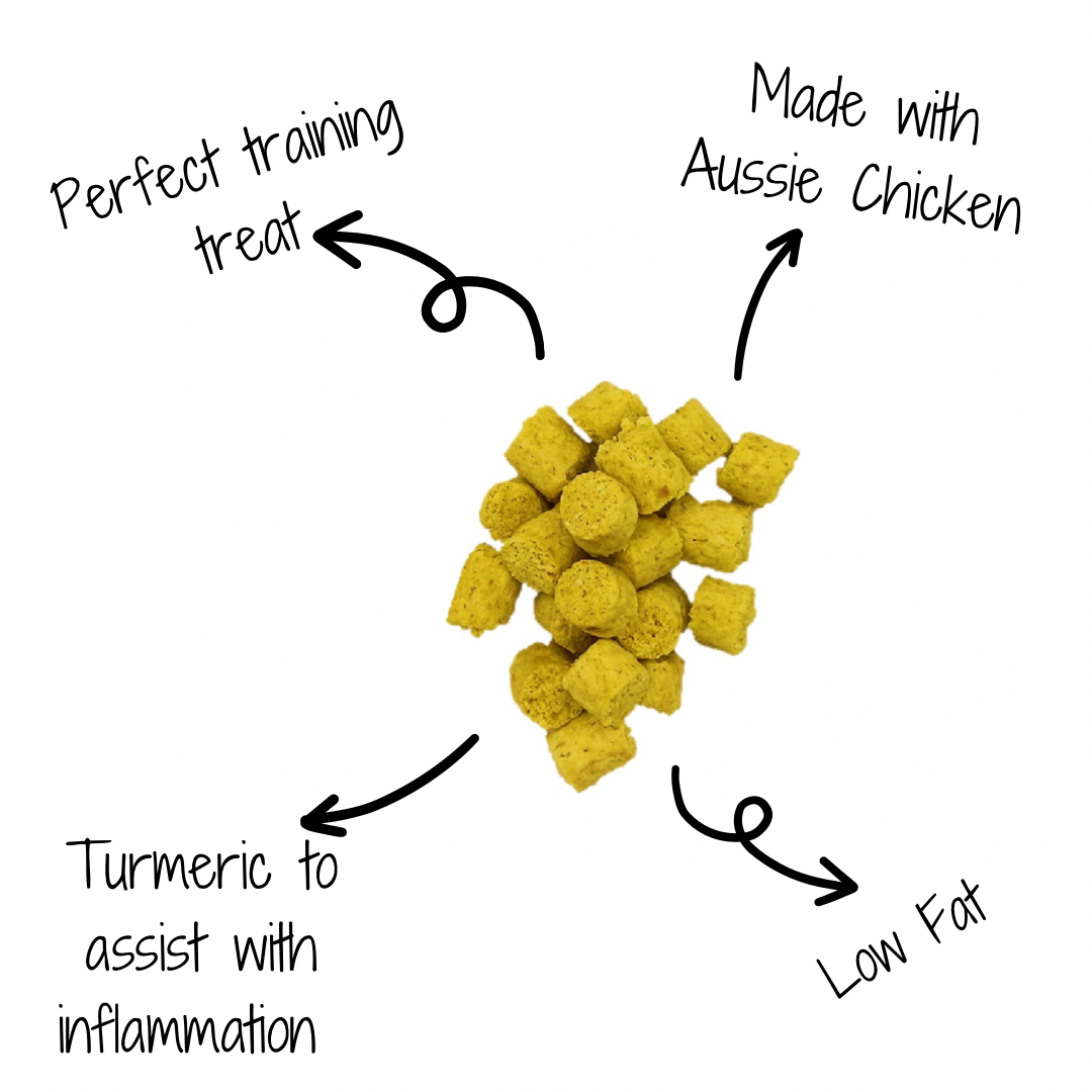 Chicken and Turmeric Dog Training Treats 100g