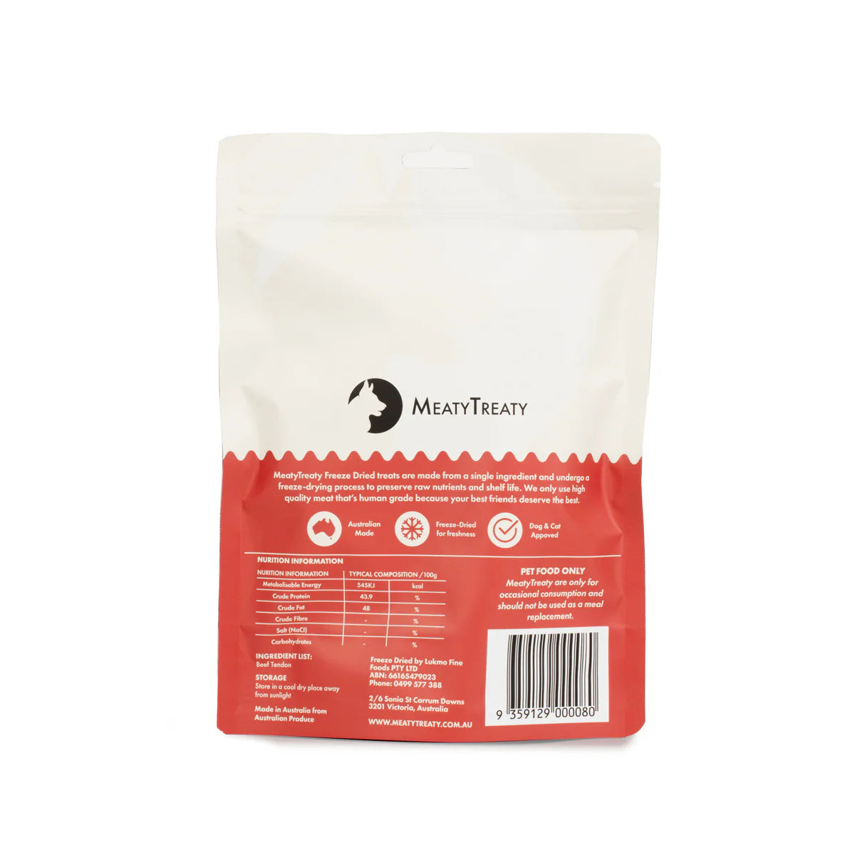 Meaty Treaty Freeze Dried Beef Tendon 70g
