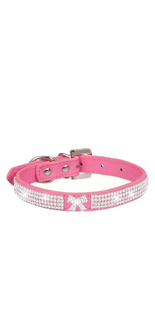 Dolly Pink Diamanté Collar