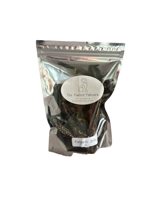 Kangaroo jerky dog treats 