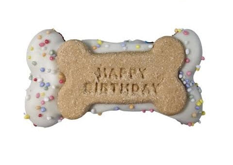 Happy Birthday Bone Cookie- Available without notice! - thepawfectpatisserie