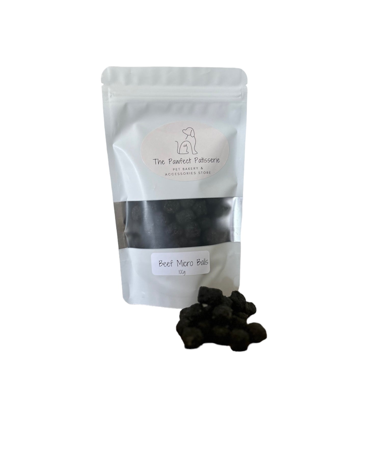 Beef Micro Balls 100g - The Pawfect Patisserie