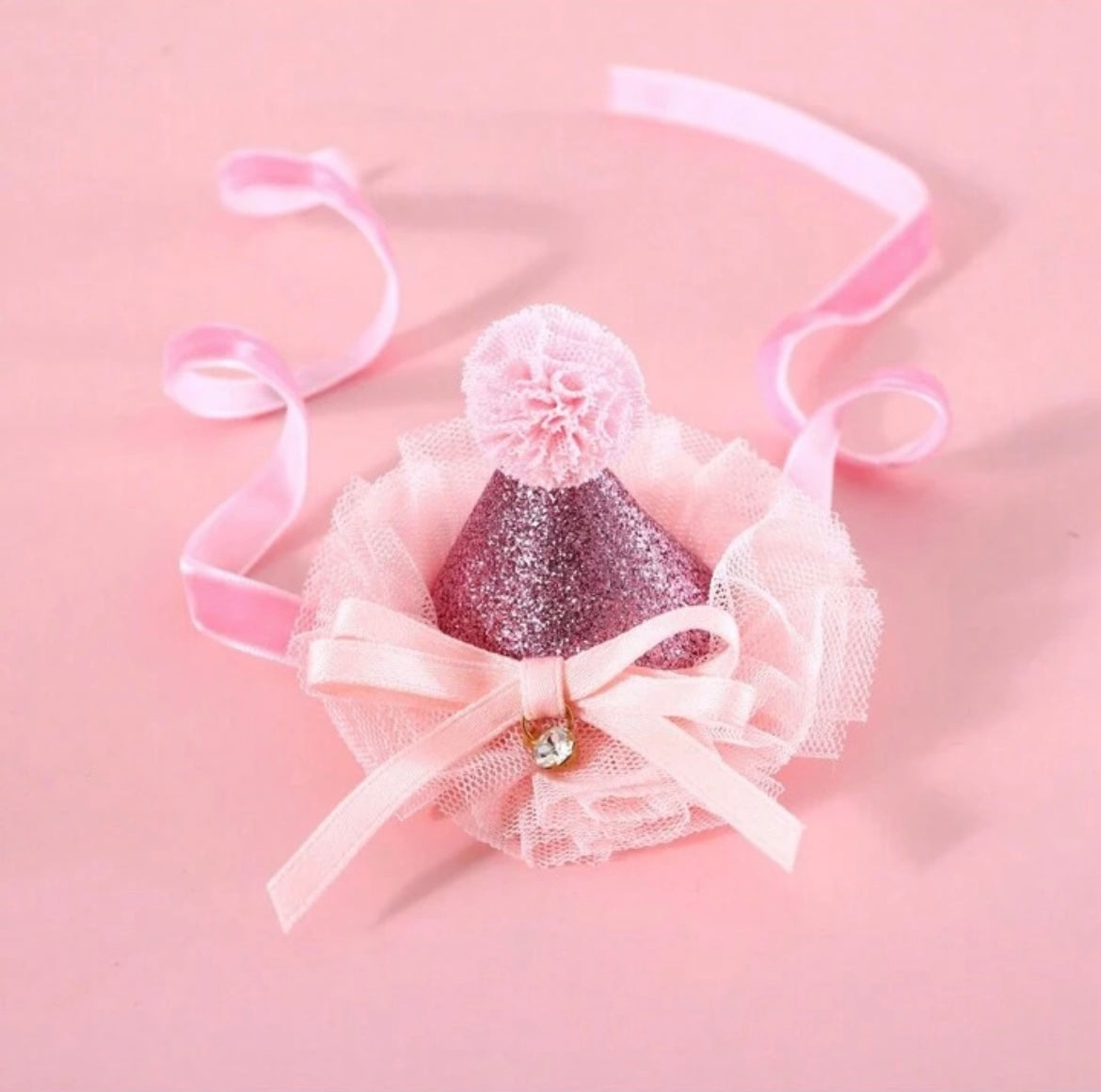 Birthday Party Hat -Pink - The Pawfect Patisserie