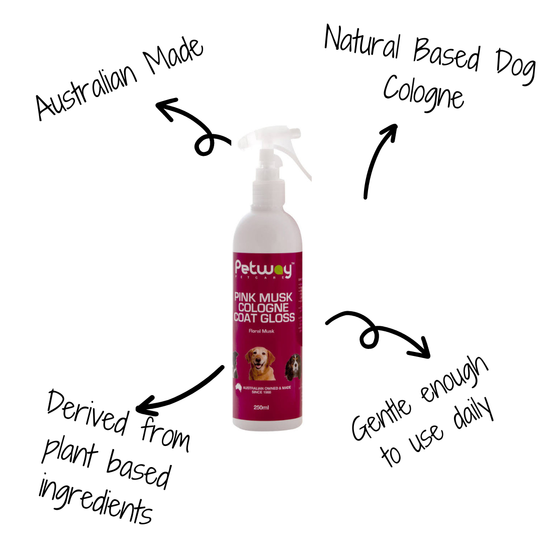 Petway Pink Musk Dog Cologne Coat Gloss