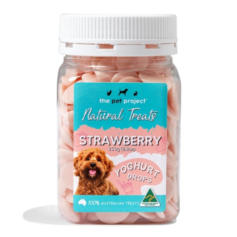 The Pet Project Strawberry Yoghurt Drops 250g - thepawfectpatisserie