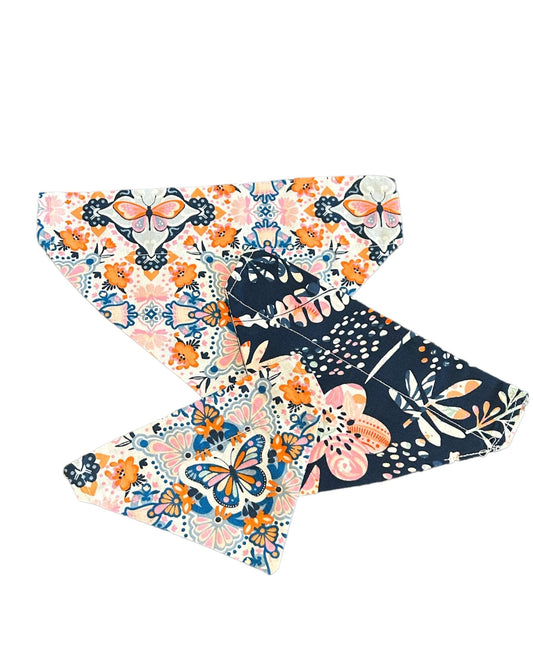 Blooming Butterflies Reversible Bandanas - thepawfectpatisserie