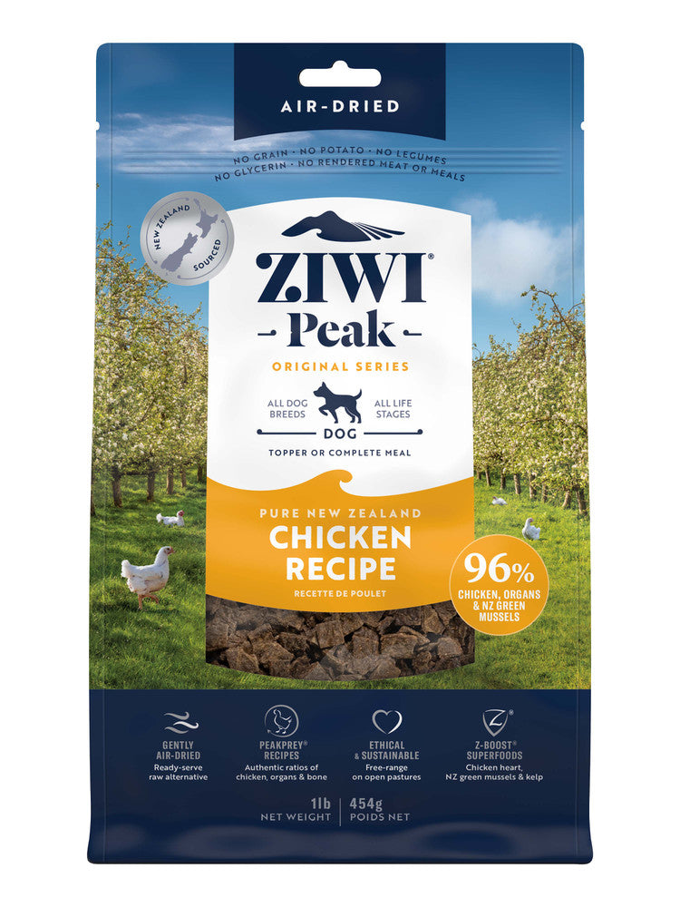 Ziwi Peak Air-Dried Chicken Dog Food 454g - thepawfectpatisserie