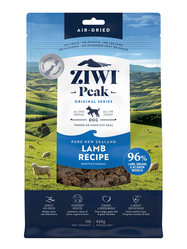 Ziwi Peak Air-Dried Lamb Dog Food 454g - thepawfectpatisserie