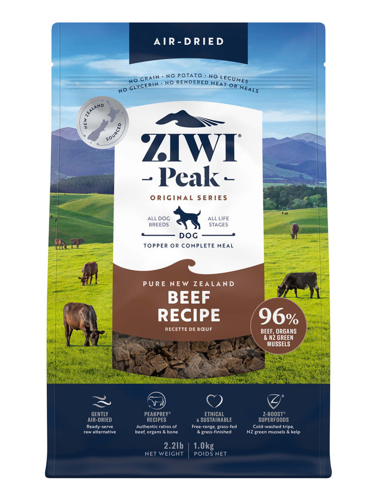 Ziwi Peak Air-Dried Beef Dog Food 1kg - thepawfectpatisserie