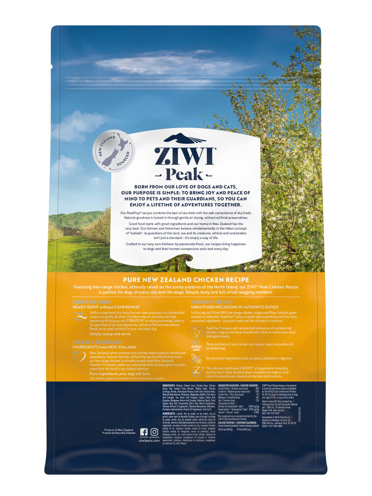 Ziwi Peak Air-Dried Chicken Dog Food 1kg - thepawfectpatisserie