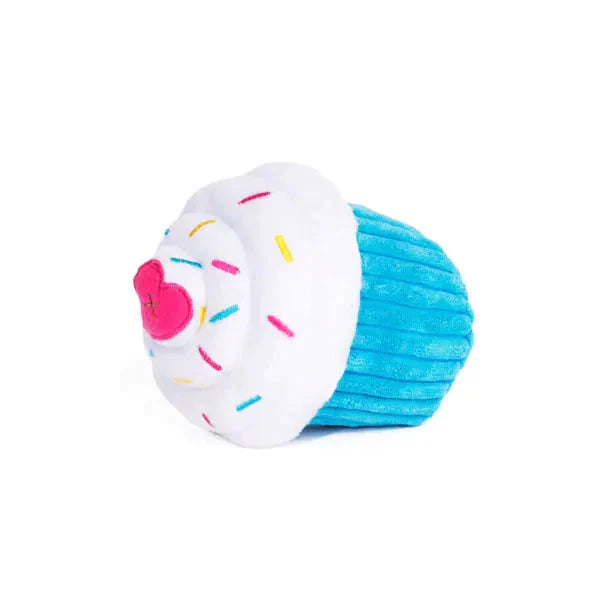 Zippy Paws Blue Cupcake Toy thepawfectpatisserie